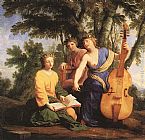 The Muses Melpomene, Erato and Polymnia by Eustache Le Sueur